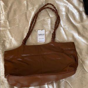 Latico genuine leather brown tan bag